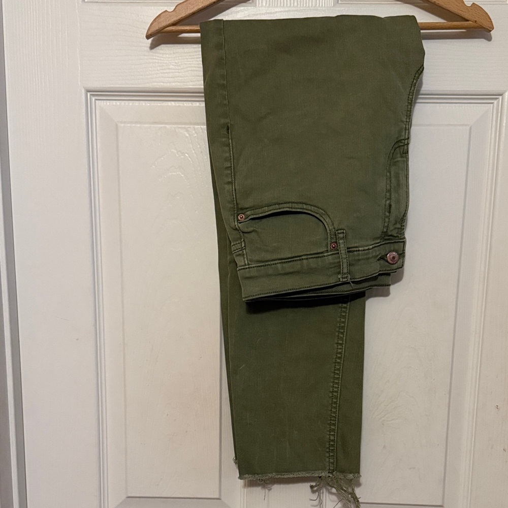 Old Navy Perfect Straight Olive Pants